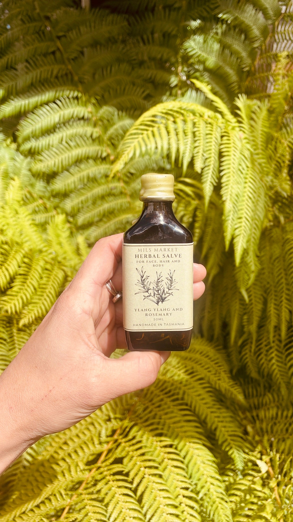 Herbal Salve for Face, Hair and Body - Ylang Ylang and Rosemary