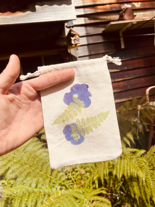 Naturally Dyed Herb Drying Bag