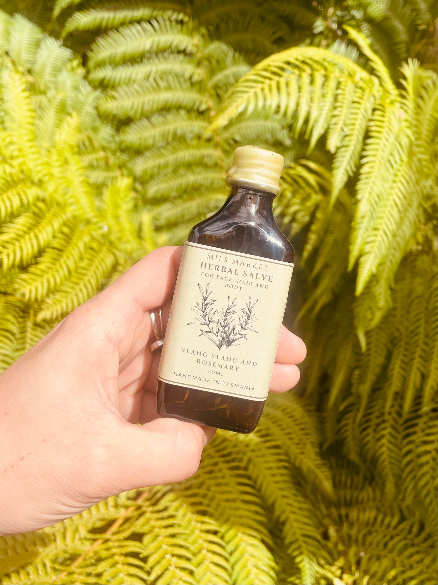 Herbal Salve for Face, Hair and Body - Ylang Ylang and Rosemary